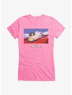 Brand new 🔥 Studio Ghibli Porco Rosso Jet 👧 Girls T-Shirt 🤩 -Studio Ghibli Elegant Shop 13073357 hi 1