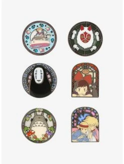 Buy 𧨠Loungefly Studio Ghibli The World Of Studio Ghibli Stained Glass Blind Box Enamel Pin π