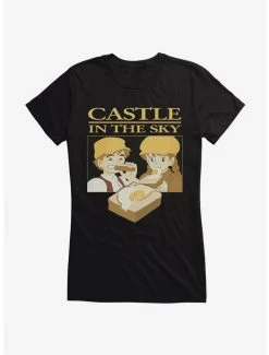 New 🧨 Studio Ghibli Castle In The Sky Sunny Side Up 👧 Girls T-Shirt ✨