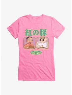 Best reviews of π Studio Ghibli Porco Rosso Eat First π§ Girls T-Shirt π₯°