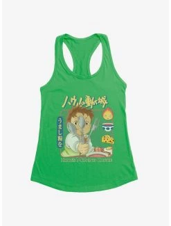 Budget ⌛ Studio Ghibli Howl's Moving Castle Markl Utensils 👧 Girls Tank Top 😀