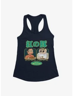 Flash Sale ⌛ Studio Ghibli Porco Rosso Eat First 👧 Girls Tank Top 😍