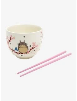 Brand new ⭐ Studio Ghibli My Neighbor Totoro Sakura Ramen Bowl With Chopsticks 🌟 -Studio Ghibli Elegant Shop 16776360 av2