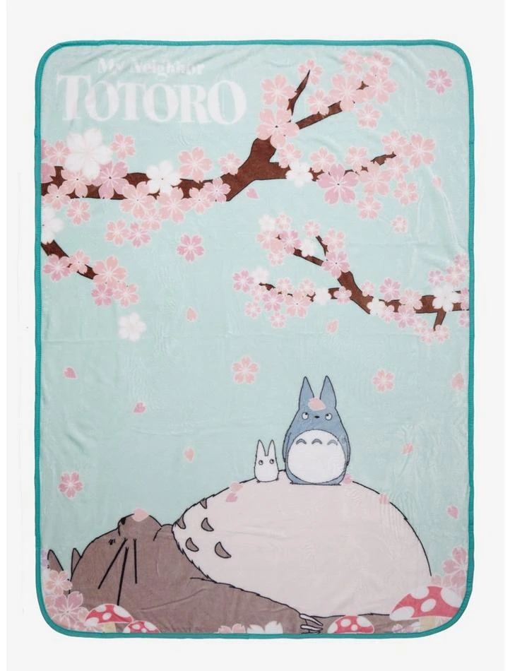 Cheapest π₯ Studio Ghibli My Neighbor Totoro Cherry Blossom Throw Blanket π 1 Cheapest π₯ Studio Ghibli My Neighbor Totoro Cherry Blossom Throw Blanket π