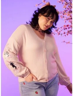 Best reviews of 😍 Studio Ghibli Kiki's Delivery Service Jiji & Lily Skimmer 👧 Girls Cardigan Plus Size 🎁