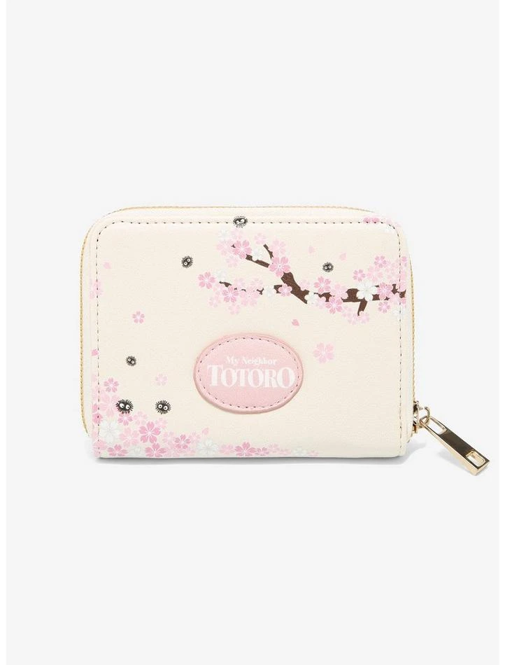 Hot Sale 💯 Studio Ghibli My Neighbor Totoro Sakura Mini Zipper Wallet 😀 2 Hot Sale 💯 Studio Ghibli My Neighbor Totoro Sakura Mini Zipper Wallet 😀 - Image 2