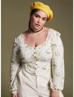 Best Pirce π Her Universe Studio Ghibli My Neighbor Totoro π§ Girls Long-Sleeve Woven Top Plus Size β€οΈ