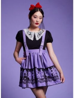 Hot Sale 😍 Her Universe Studio Ghibli Kiki's Delivery Service Purple Suspender 👗 Skirt 🥰
