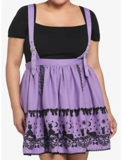 Best Pirce 🔔 Her Universe Studio Ghibli Kiki's Delivery Service Purple Suspender 👗 Skirt Plus Size 💯