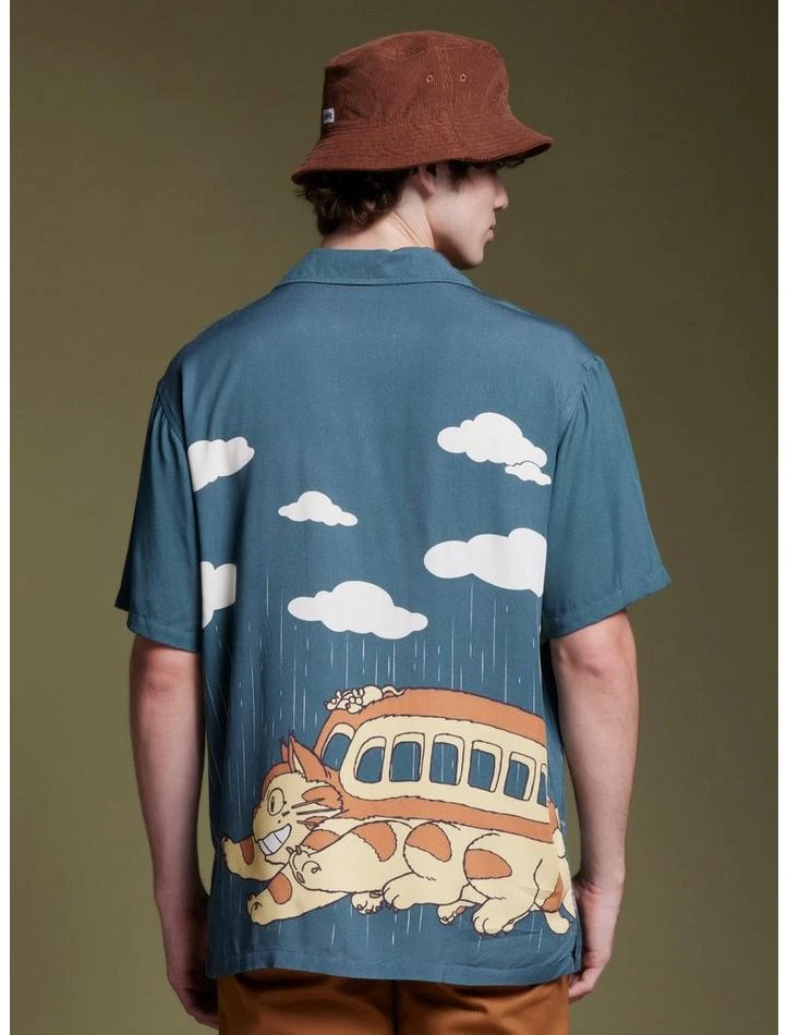 Flash Sale π Our Universe Studio Ghibli My Neighbor Totoro Catbus Woven Button-Up π 3 Flash Sale π Our Universe Studio Ghibli My Neighbor Totoro Catbus Woven Button-Up π - Image 3
