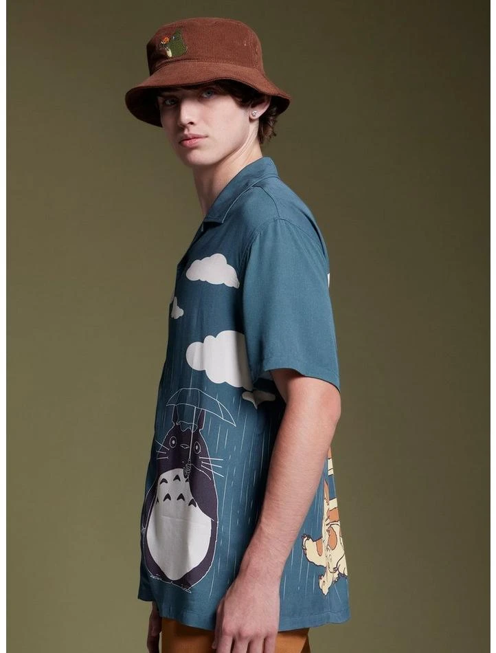 Flash Sale π Our Universe Studio Ghibli My Neighbor Totoro Catbus Woven Button-Up π 4 Flash Sale π Our Universe Studio Ghibli My Neighbor Totoro Catbus Woven Button-Up π - Image 4