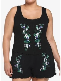 Best Sale 🔥 Her Universe Studio Ghibli Princess Mononoke Forest Spirit Embroidered Lace 👧 Girls Tank Top Plus Size ✨