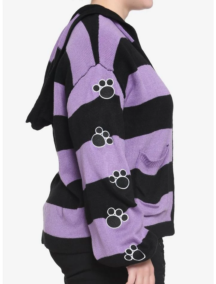 Deals 😍 Studio Ghibli Kiki's Delivery Service Jiji Stripe Skimmer 👧 Girls Hooded Cardigan Plus Size 🥰 5 Deals 😍 Studio Ghibli Kiki's Delivery Service Jiji Stripe Skimmer 👧 Girls Hooded Cardigan Plus Size 🥰 - Image 5