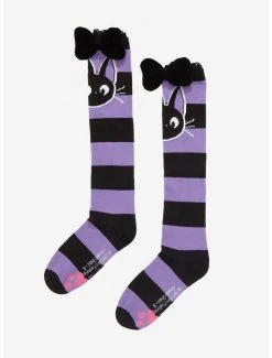 Best Pirce 💯 Studio Ghibli Kiki's Delivery Service Stripe Knee-High 🧦 Socks ❤️