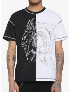 Flash Sale 🛒 Studio Ghibli Spirited Away Haku & Chihiro Split T-Shirt 😍