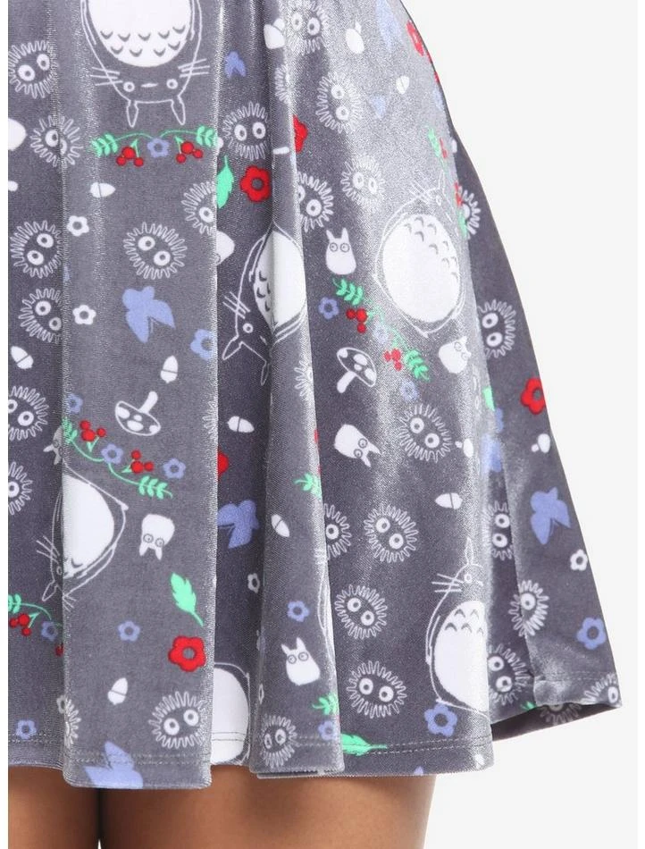 Hot Sale ❤️ Her Universe Studio Ghibli My Neighbor Totoro Grey Velvet Suspender 👗 Skirt 🌟 5 Hot Sale ❤️ Her Universe Studio Ghibli My Neighbor Totoro Grey Velvet Suspender 👗 Skirt 🌟 - Image 5