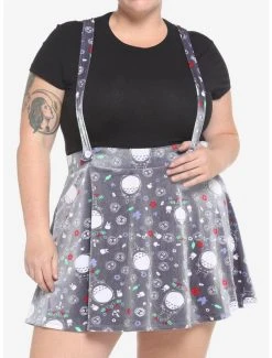 Cheap 😉 Her Universe Studio Ghibli My Neighbor Totoro Grey Velvet Suspender 👗 Skirt Plus Size ✔️