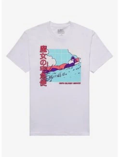 Buy 😉 Studio Ghibli Kiki's Delivery Service Neon Pop Grid Boyfriend Fit 👧 Girls T-Shirt 💯