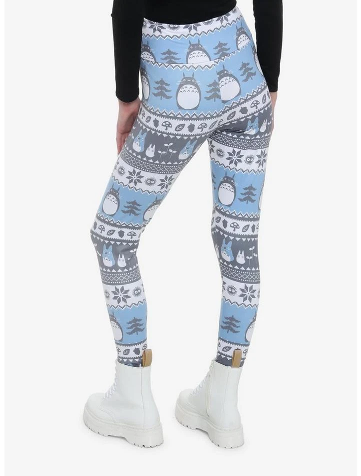 Hot Sale ๐ Her Universe Studio Ghibli My Neighbor Totoro Holiday Fair Isle Leggings ๐ 2 Hot Sale ๐ Her Universe Studio Ghibli My Neighbor Totoro Holiday Fair Isle Leggings ๐ - Image 2