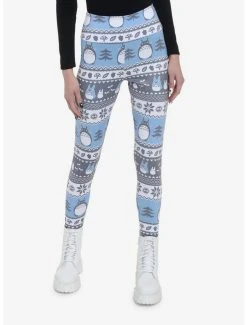 Hot Sale 🎁 Her Universe Studio Ghibli My Neighbor Totoro Holiday Fair Isle Leggings 🎁