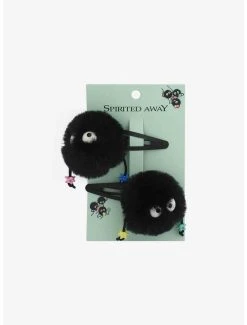 Flash Sale β¨ Studio Ghibli Spirited Away Soot Sprite Fuzzy Hair Clip Set π§¨