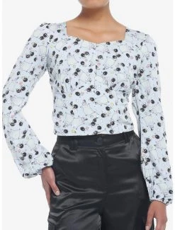 Coupon 🧨 Studio Ghibli Spirited Away Soot Sprites 👧 Girls Crop Woven Top ✨